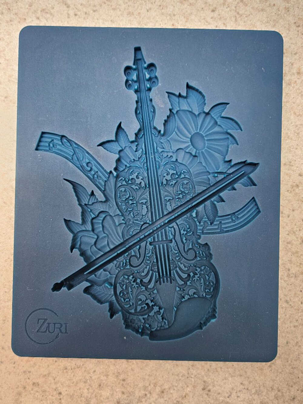 Blue Violin Silicone Mold